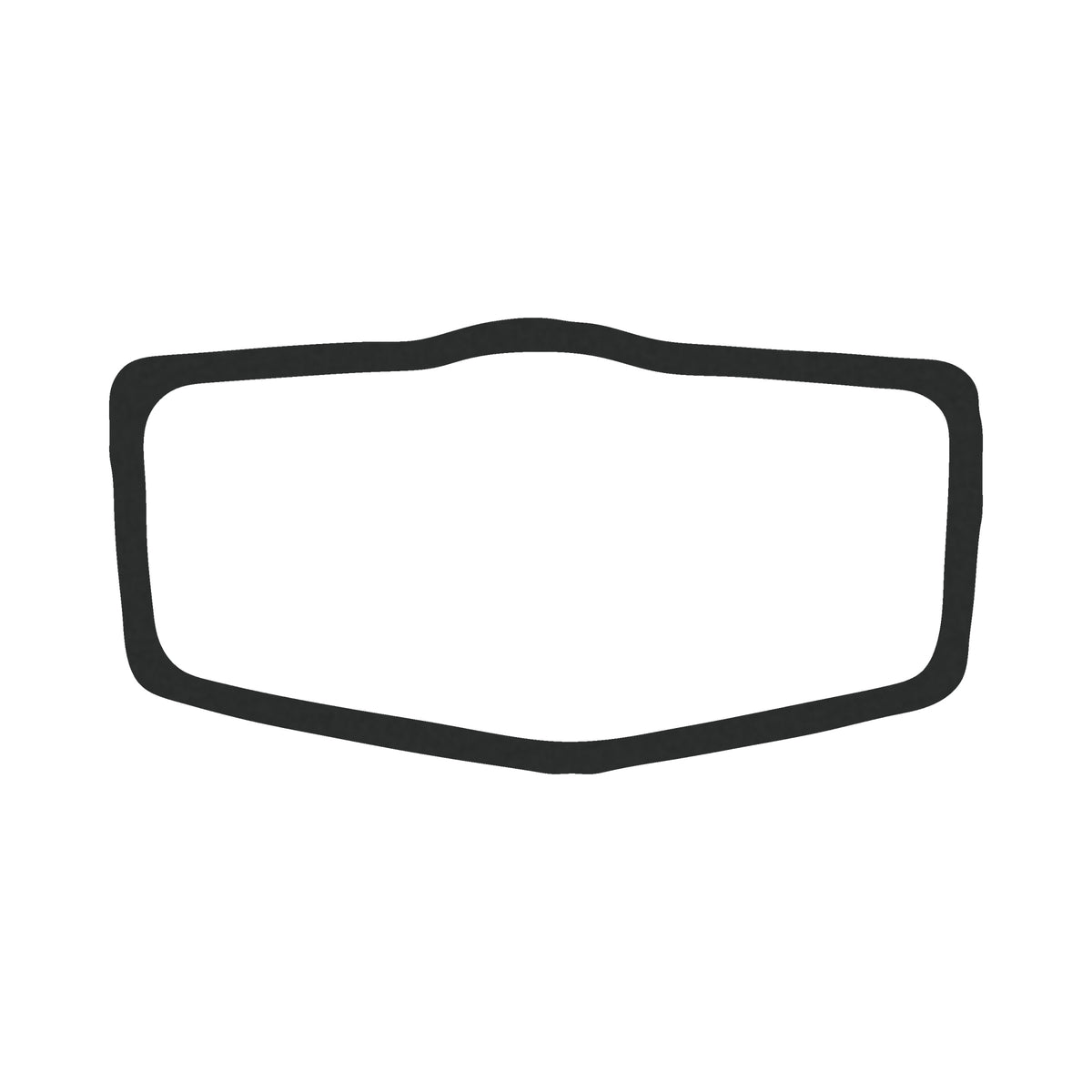 Honda CB750 CB550 CB500 CB400 Tail Unit Cover Gasket - Replaces Honda OEM 33709-341-671 — 04-bottom (11-2163)