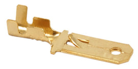 6.2mm x 24mm Long Flat Male Spade Connectors Pk/10 (12-0023)