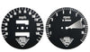 1975 Honda CB750K Joker Machine - CB750K 1975 Speedo & Tach Face Plate Set - MPH