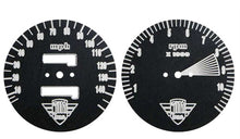 Lataa kuva Galleria-katseluun, Joker Machine ~ CB750K 1975 Speedo &amp; Tach Face Plate Set ~ MPH