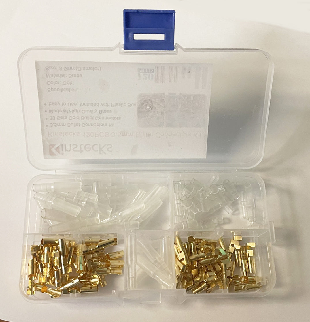 Universal 120Pc-3.5mm Bullet Connector with Covers Set For Wire Harness