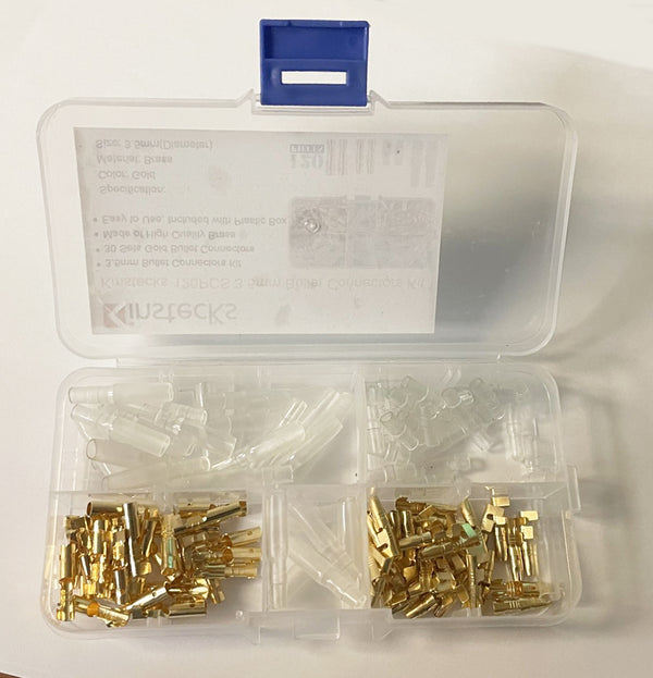 Universal 120Pc-3.5mm Bullet Connector with Covers Set For Wire Harness