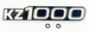 1977-80 Kawasaki KZ1000A Side Cover Emblem - Replaces Kawasaki OEM 56018-261
