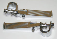 Ladda upp bild till gallerivisning, Custom Ribbed Chrome Crash Bar Highway Footpeg Set