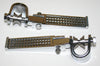 Universal Custom Pebble Chrome Crash Bar Highway Footpeg Set
