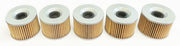 Honda Kawasaki Yamaha Motorcycle Oil Filter Pack of 5 (Best Deal!) 5X15-0002