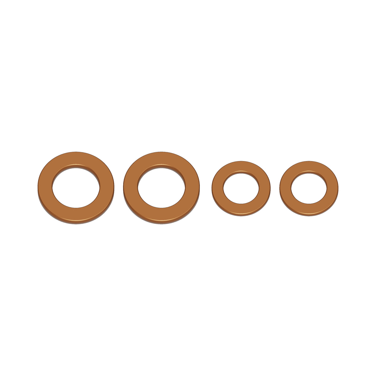 Fork leg washer set — Front three-quarter