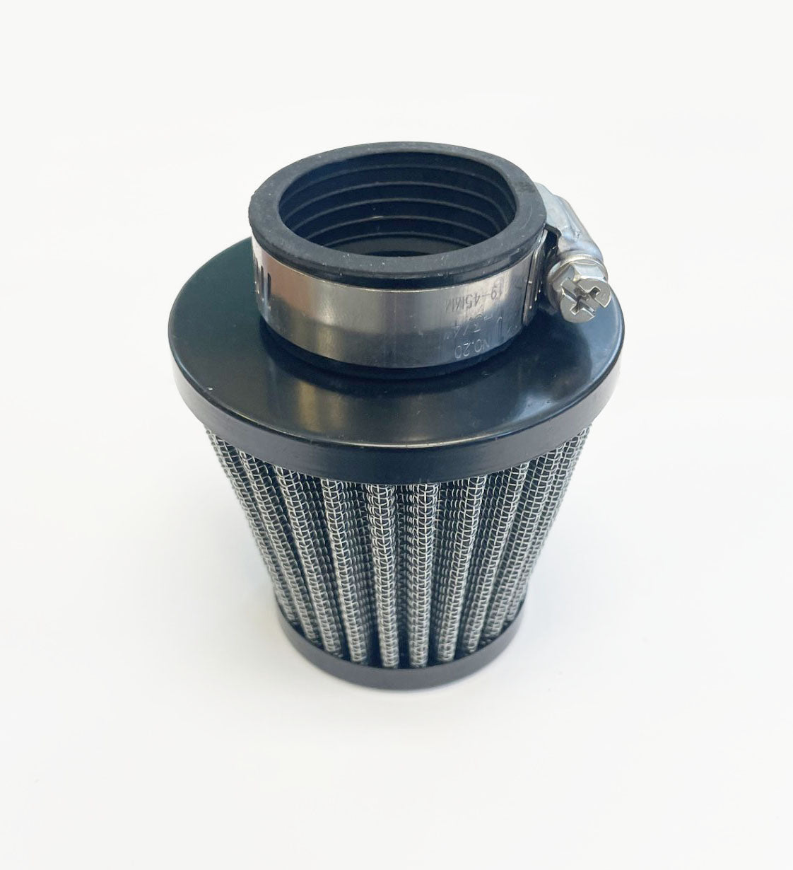 Honda CB750K CB550F CB550K CB500K CB400F CB350F 39mm Round Pod Air Filter with Black End Cap