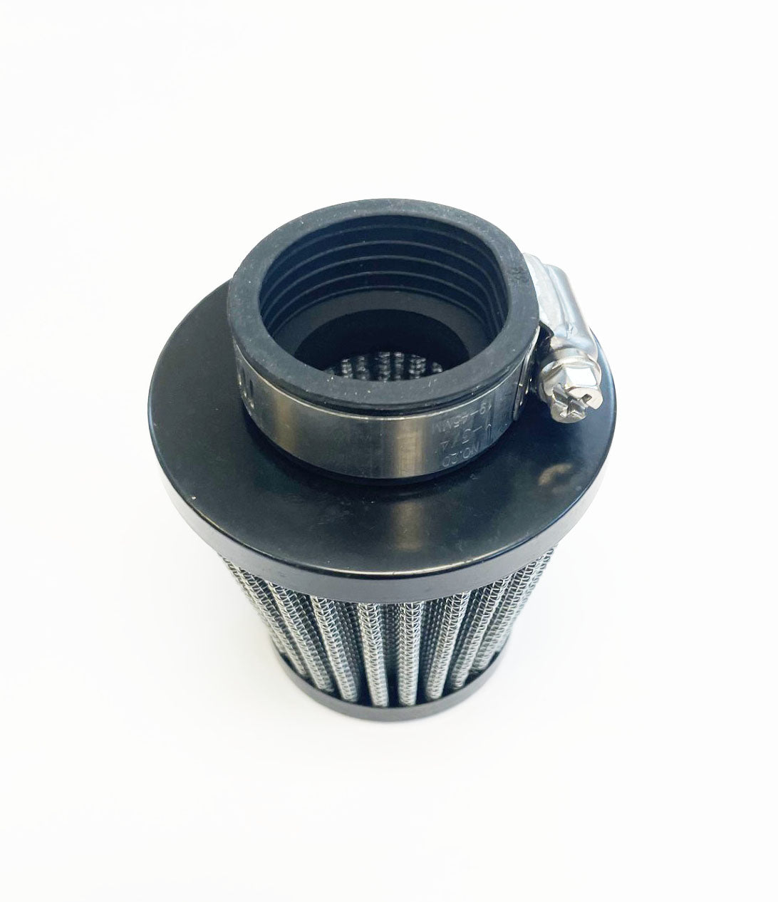 Honda CB750K CB550F CB550K CB500K CB400F CB350F 39mm Round Pod Air Filter with Black End Cap