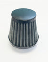 39mm Round Pod Air Filter with Black End Cap ~  (15-0167)