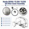 Honda CB350K / CL350K Oil Filter Cover Assembly Kit ~ OEM 15481-312-000 (15-3029)