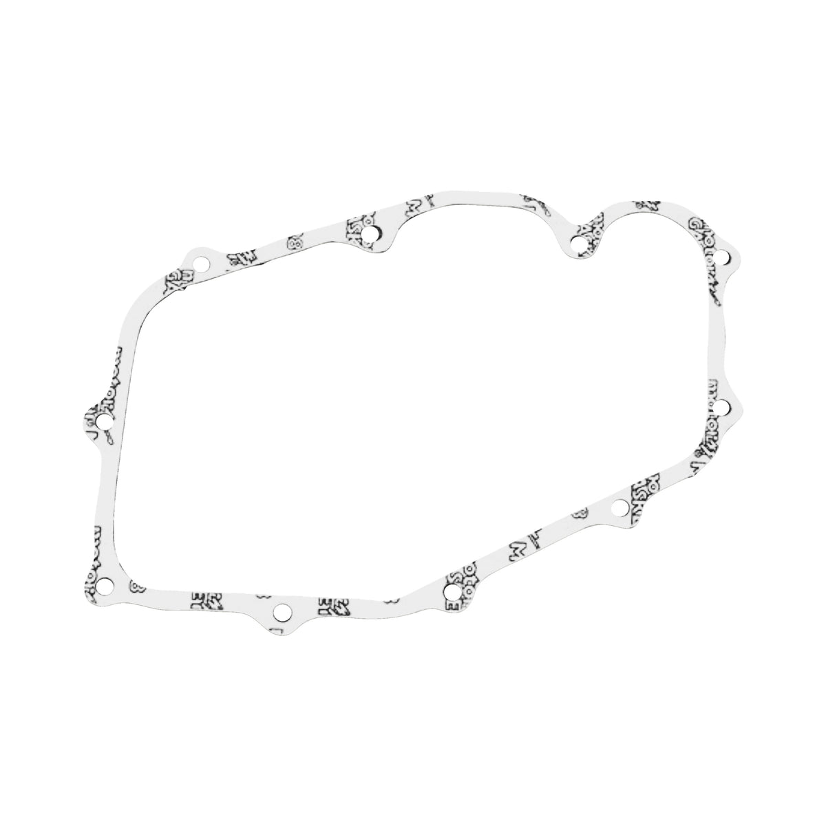 Oil pan gasket — Front three-quarter