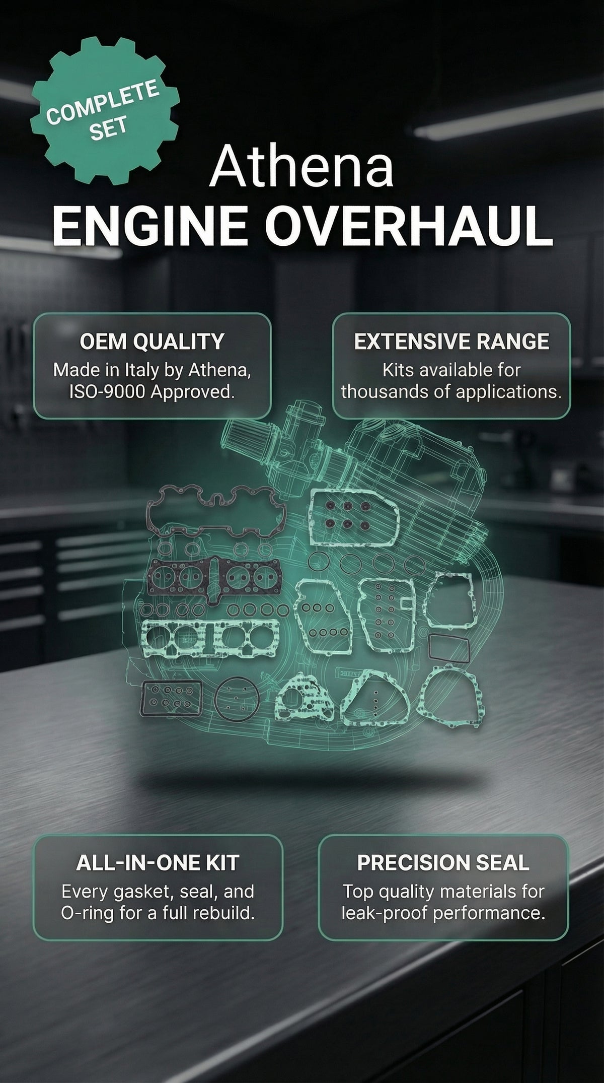 Honda CR125R Engine Gasket Set