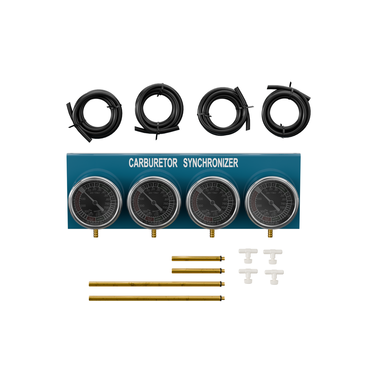 Universal Carburetor Synchronizer Vacuum Gauge 2,3,4 Cylinders