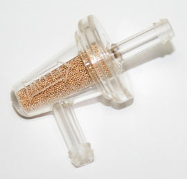 90 Degree Bronze Inline Fuel Filter ~ 1/4
