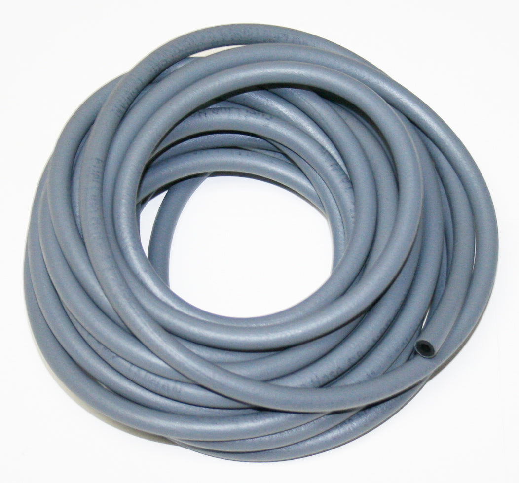 Universal Gray Rubber Fuel Line 25Ft Roll 4mm ID