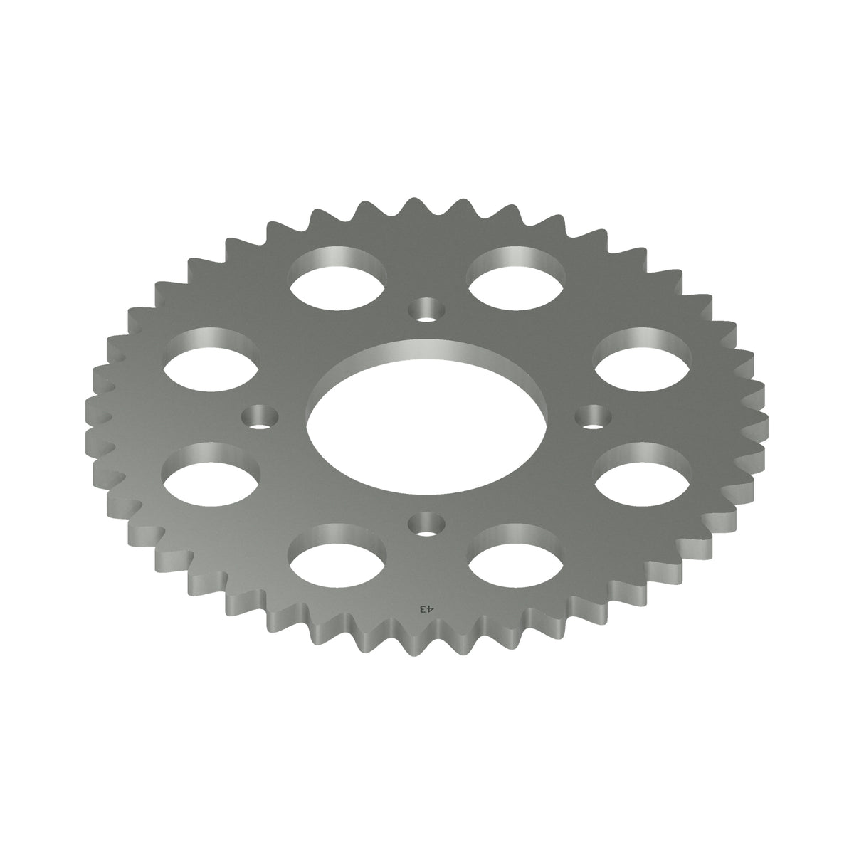 Honda CB750C steel rear sprocket 43 tooth x 530 type 41200-425-641 – rendered rear view