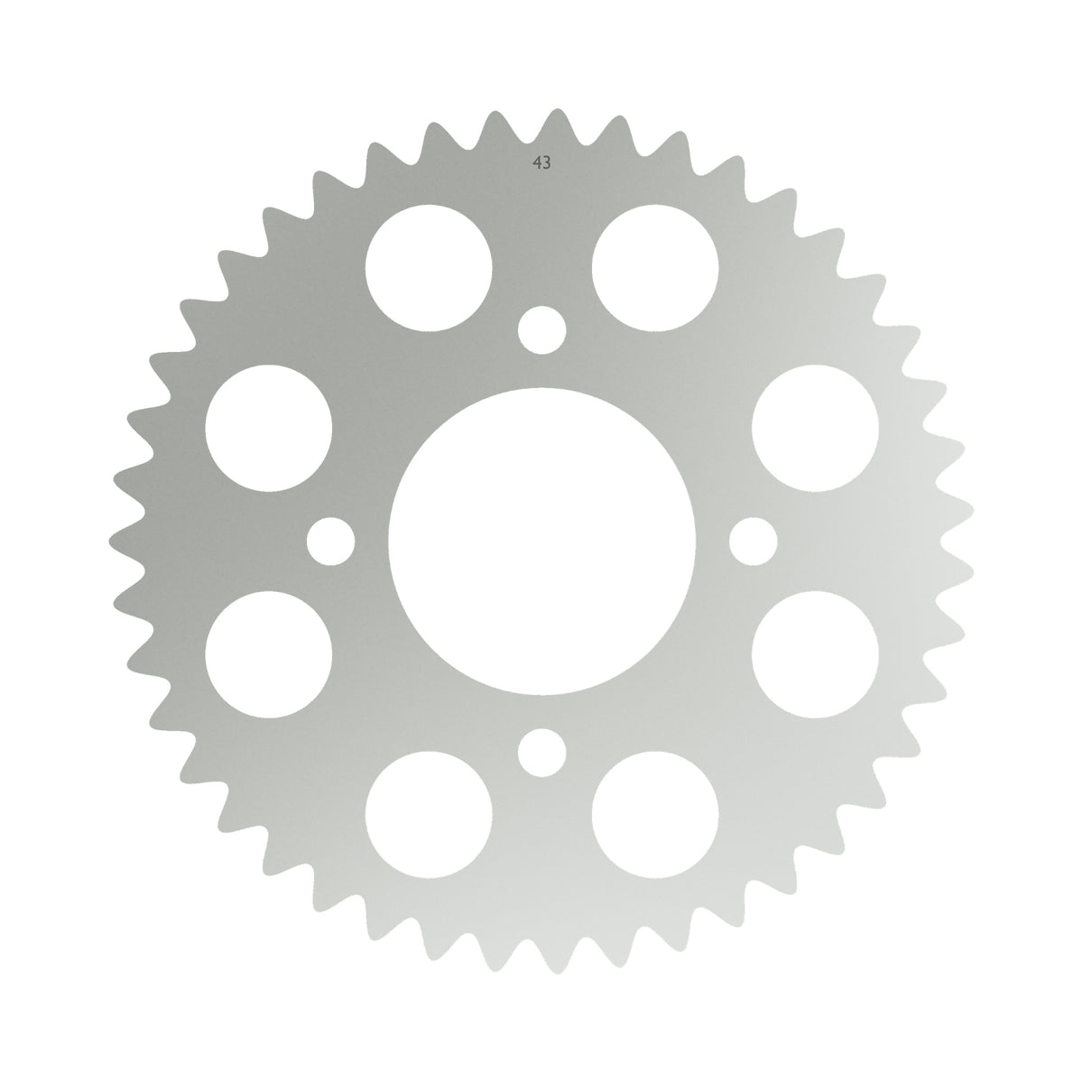 Honda CB750C steel rear sprocket 43 tooth x 530 type 41200-425-641 – rendered top view