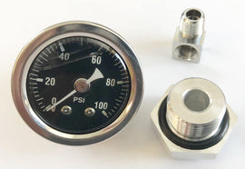 Oil Pressure Gauge Assembly ~ Black Face Plate (23-3125)