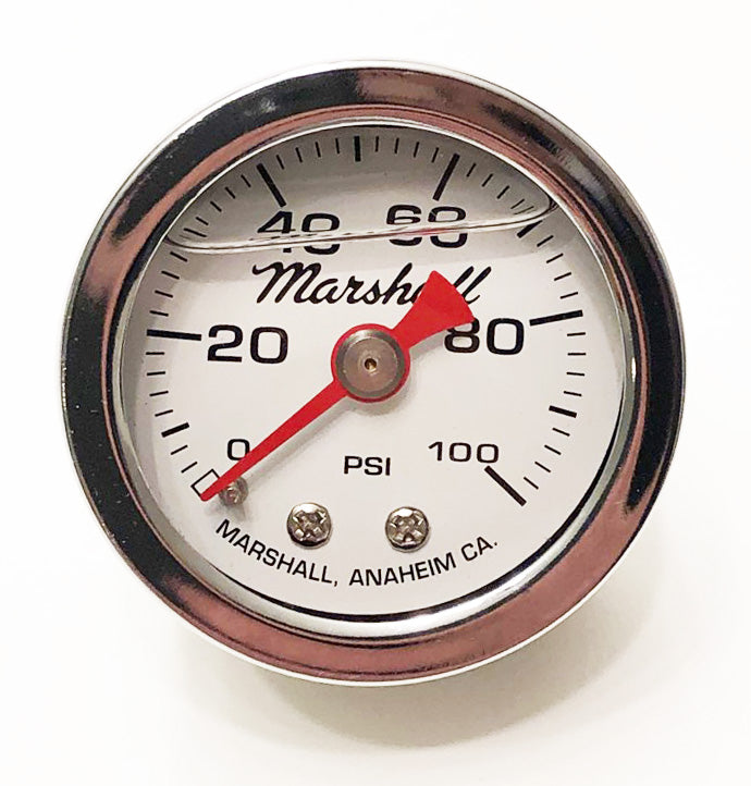 Oil Pressure Gauge Assembly ~ White Face Plate