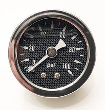 Load image into Gallery viewer, Oil Pressure Gauge Assembly ~ Carbon Face Plate