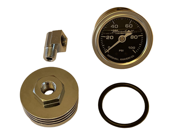 Honda CB750A Oil Pressure Gauge Assembly Black Face Plate
