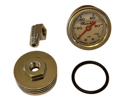 Oil Pressure Gauge Assembly ~ White Face Plate (23-3131)
