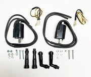 Honda CB550 CB500 CB400 CB350 Ignition Coil Set with Plug Caps