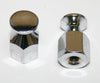 Universal Chrome Bungee Nut Set/2-6mm x 1.00mm