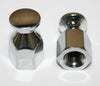 Universal Chrome Bungee Nut Set/2-8mm x 1.25mm