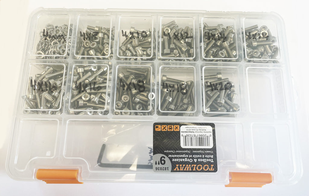 Carb Rebuild Shop Kit - 4mm x 800 Bolt/Washer Assortment