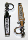 Universal Custom Yamaha Chrome Crash Bar Highway Footpeg Set