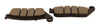 Honda Suzuki Motorcycle Front Friction Pads - Replaces Honda OEM 45105-MT4-651A