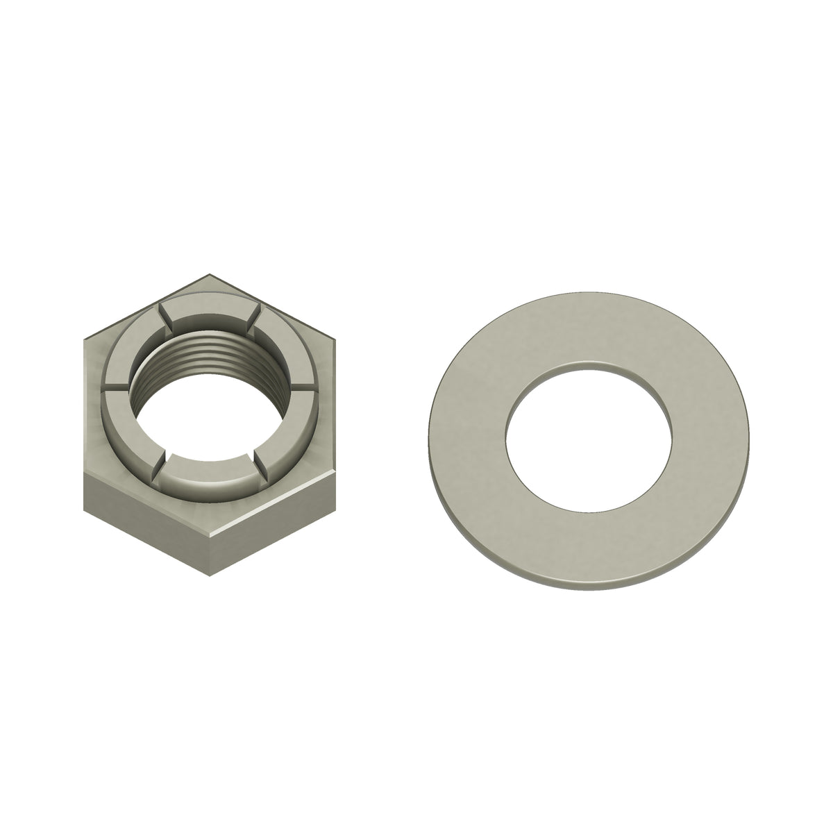 Honda CB750 CB550 CB500 CB450 Swingarm Pivot Bolt Locknut with Washer | 90354-268-000 — 01-product (29-7022)