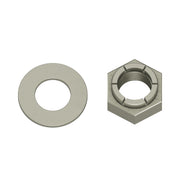 Honda CB750 CB550 CB500 CB450 Swingarm Pivot Bolt Locknut with Washer | 90354-268-000 — 02-rear (29-7022)