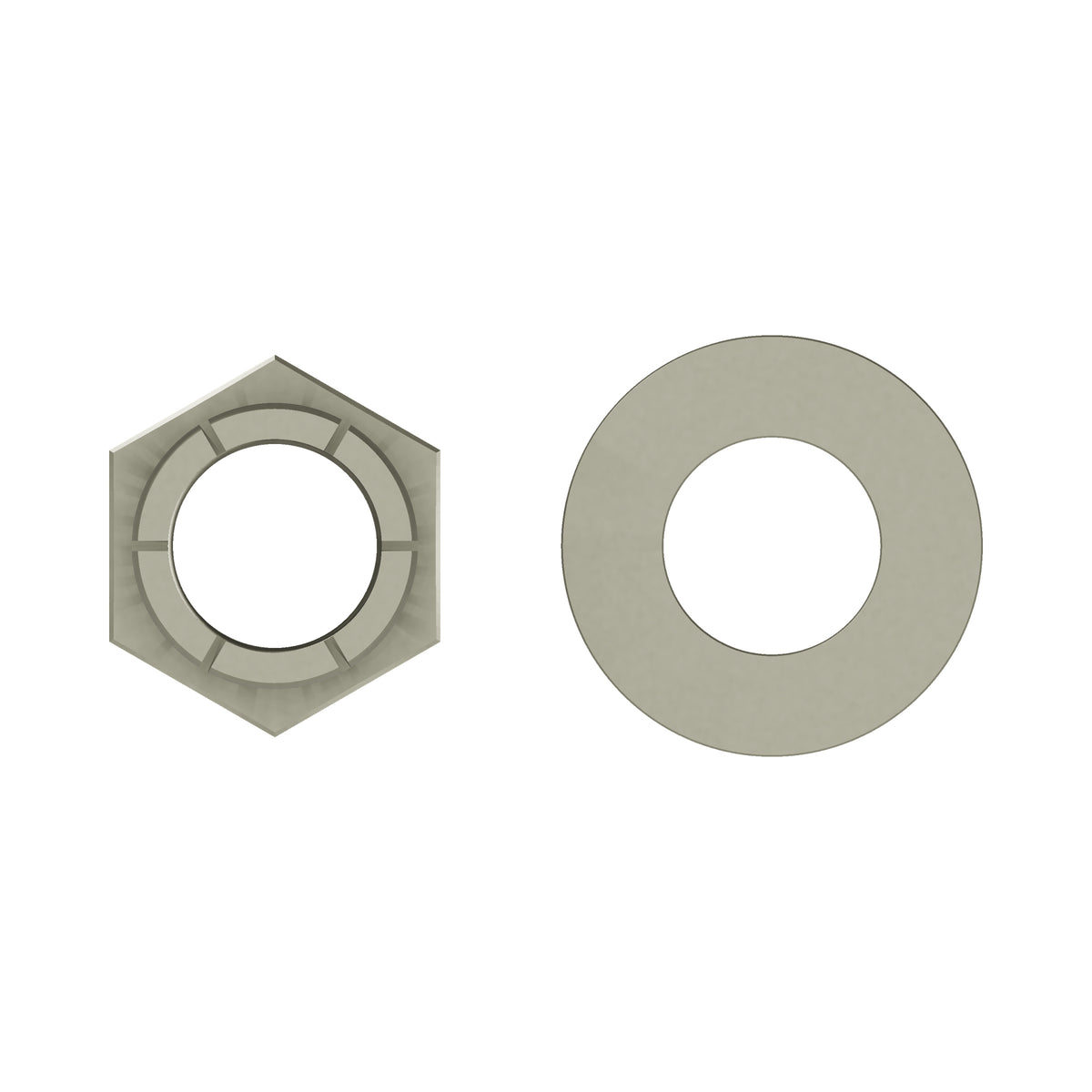 Honda CB750 CB550 CB500 CB450 Swingarm Pivot Bolt Locknut with Washer | 90354-268-000 — 03-top (29-7022)
