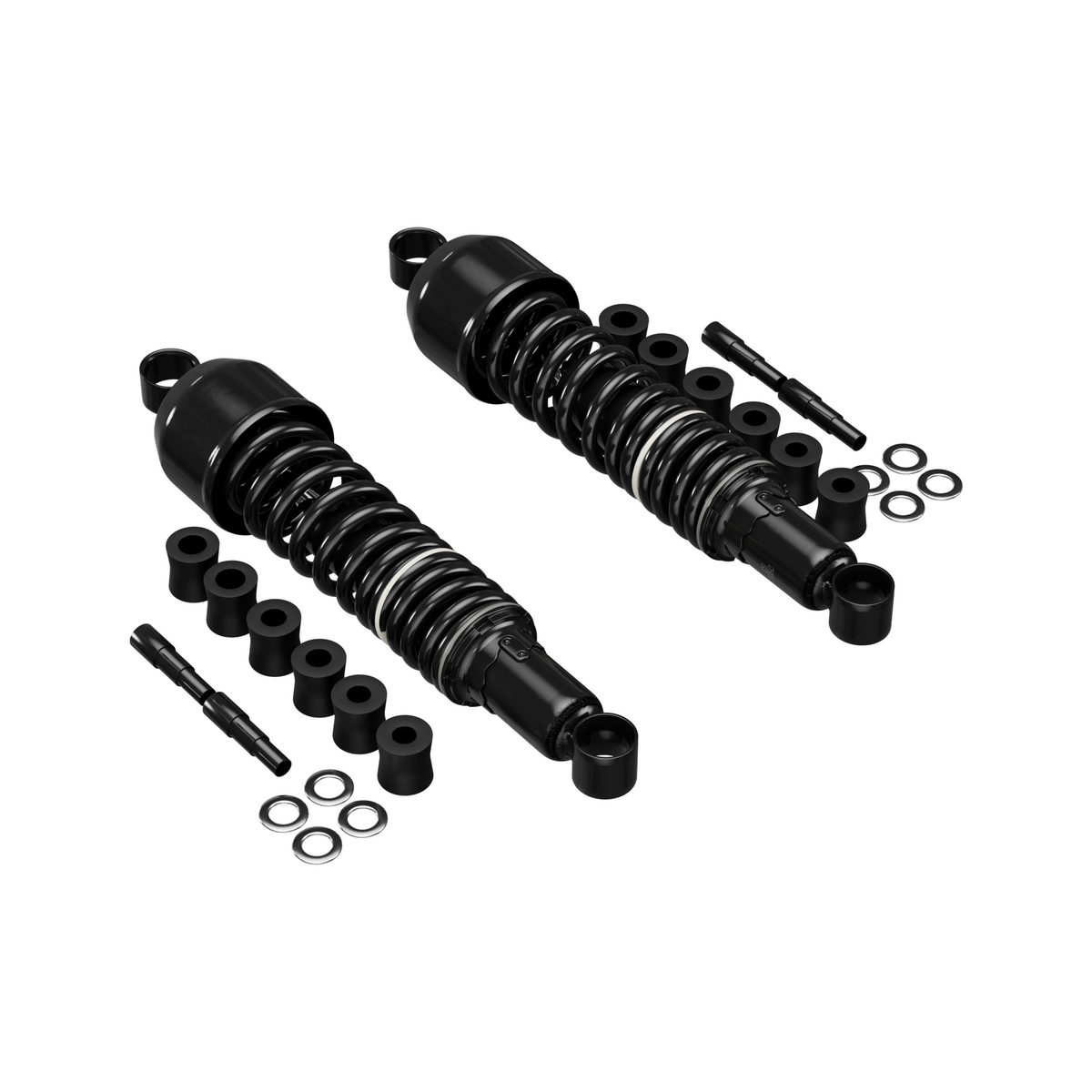 Universal All Black Shock Absorber Set 325mm Eye to Eye