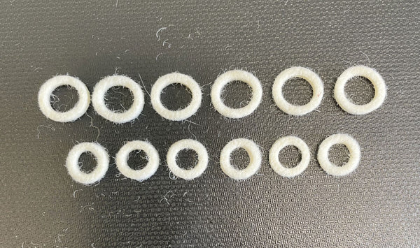 Honda CB750 CB550 CB650 CB900 Carburetor Felt Throttle and Choke Shaft Seal set of 12