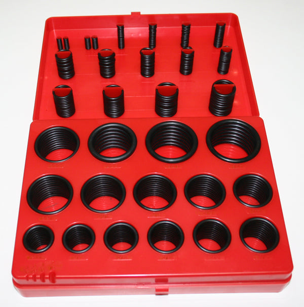 Universal 382pc O-Rings Kit with Plastic Case