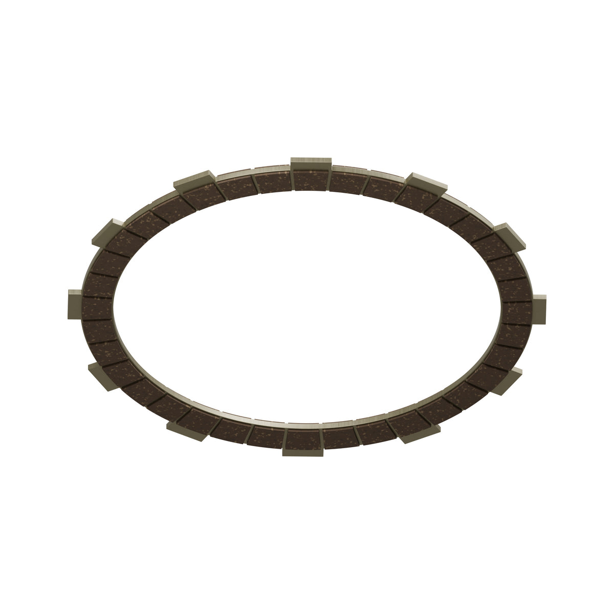 1969-78 Honda Clutch Friction Plate SOHC #1 ~ Replaces 22201-371-000 — underside three quarter view