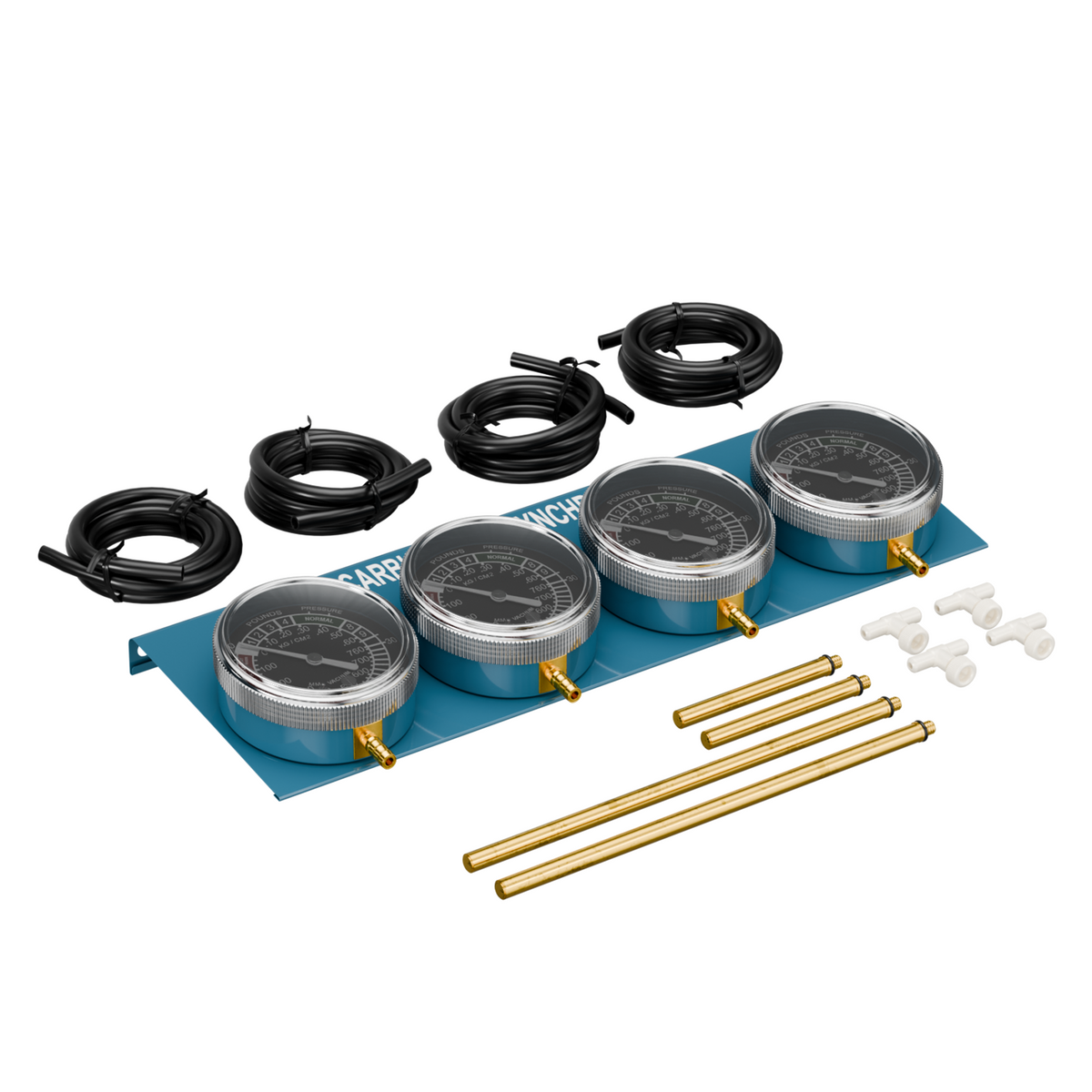Universal Carburetor Synchronizer Vacuum Gauge 2,3,4 Cylinders