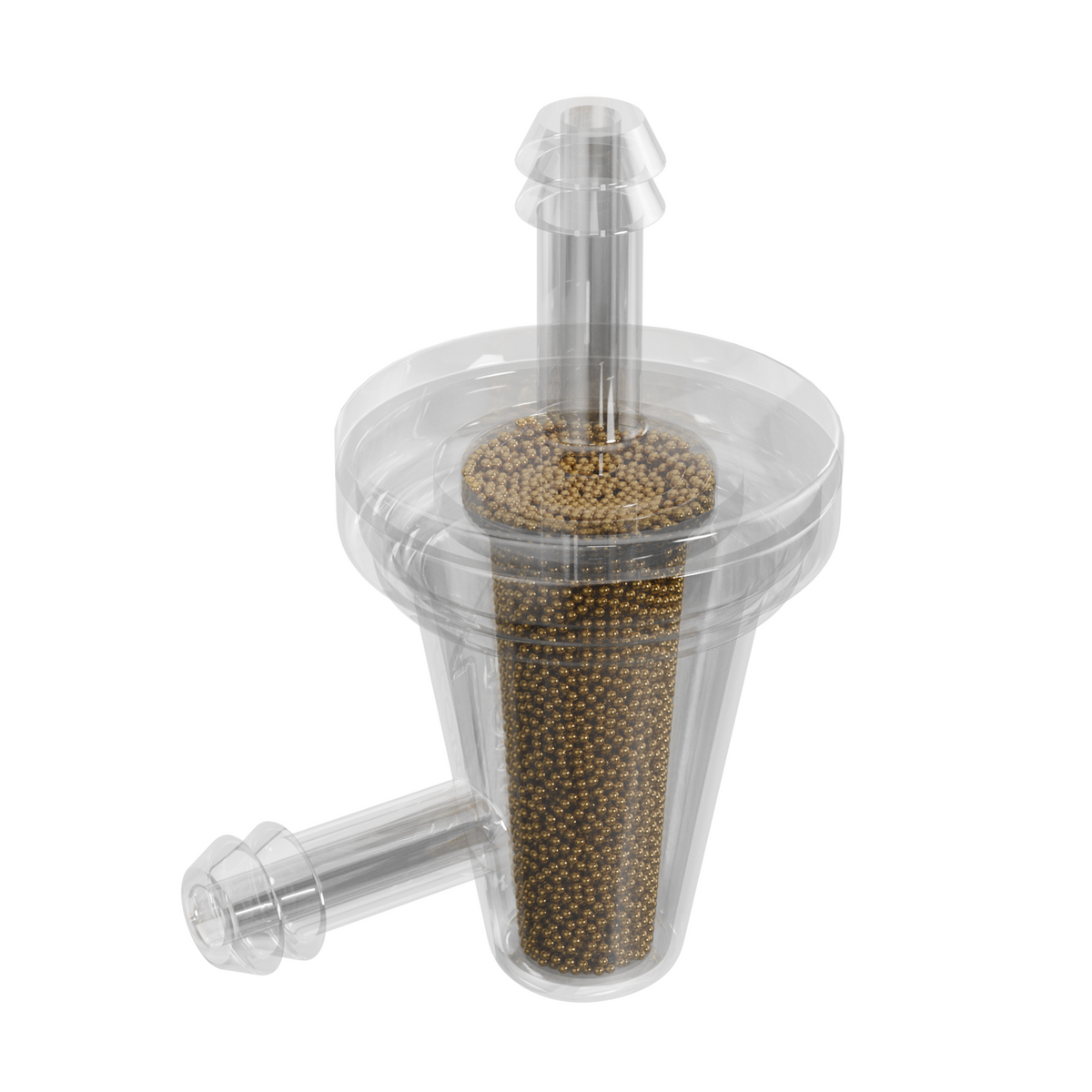 Universal 90 Degree Bronze Inline Fuel Filter 1/4"