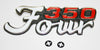 1972-74 Honda CB350F Side Cover Emblem - Replaces Honda OEM 87128-333-000