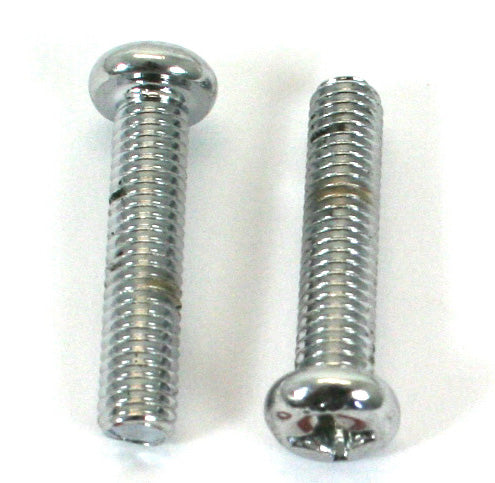 Chrome ~ Phillips Head Screw (Pk/2)