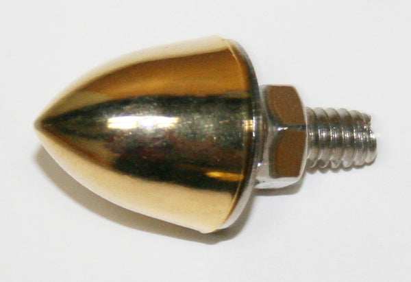 Universal Gold Bullet Shaped License Plate Bolt