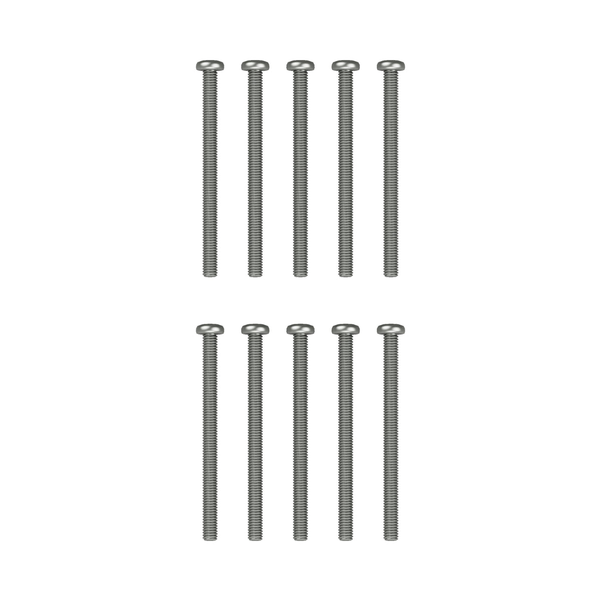 Honda Motorcycle ATV 4 x 55mm Lens Screws Pk/10 - Replaces Honda OEM 93500-04055-4J — 04-bottom (49-0145)