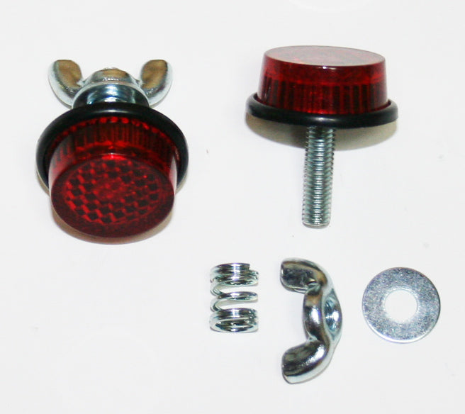 Universal Red License Plate Bolts (pack of 2)