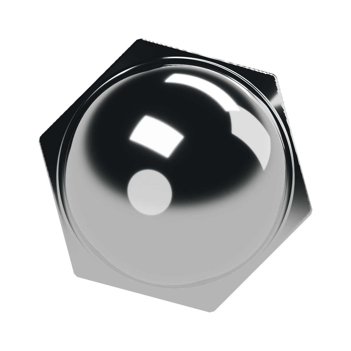Honda CB OEM Type Shock Absorber Nut ~ Replaces 90309-315-000 — top view