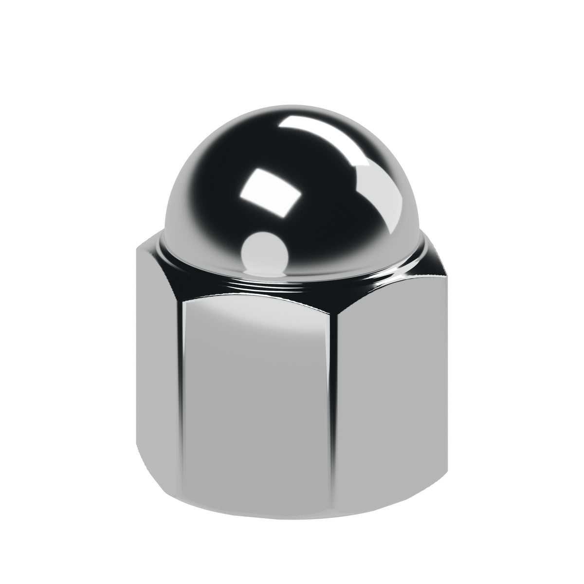 Honda CB OEM Type Shock Absorber Nut ~ Replaces 90309-315-000 — left three quarter view