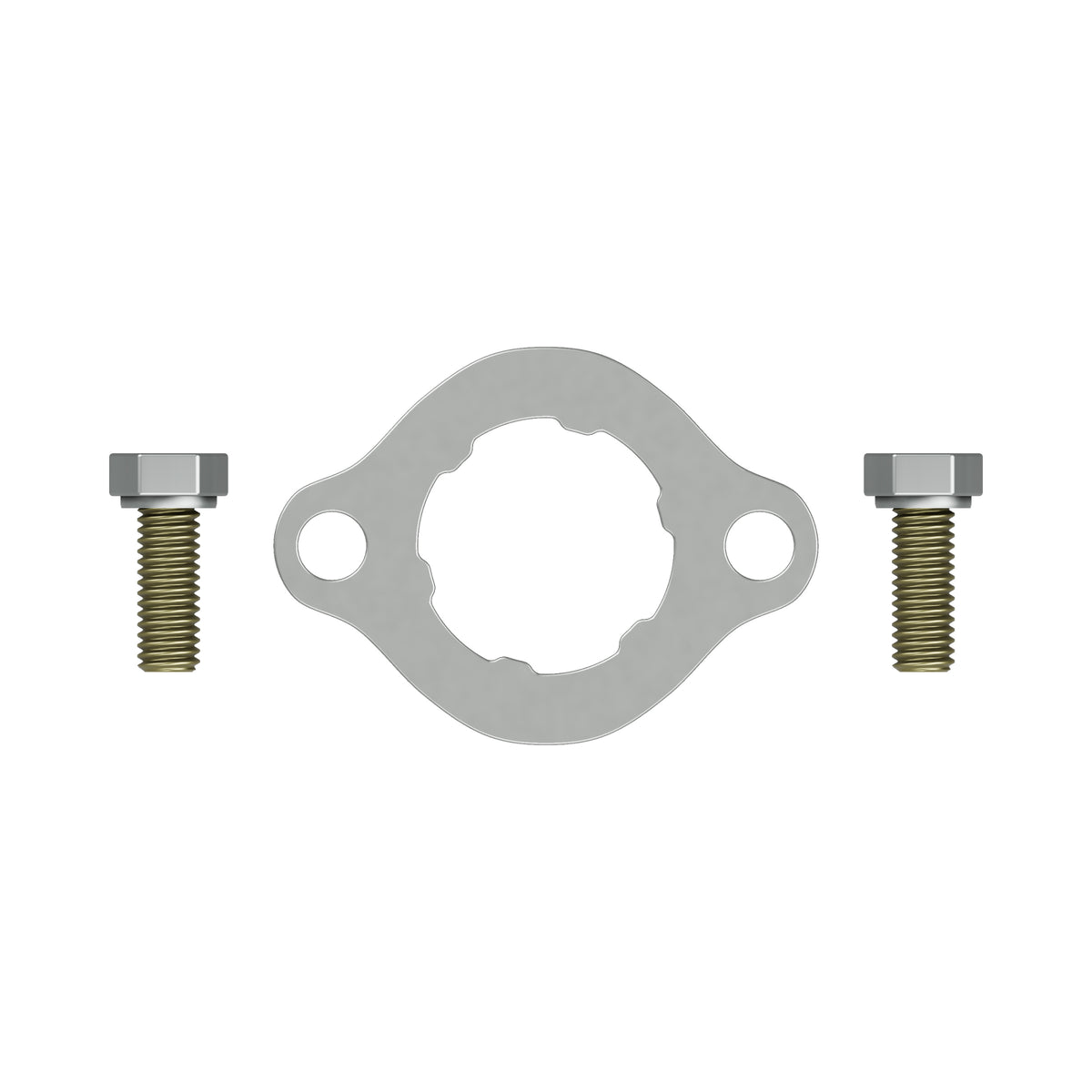 Front sprocket lock plate set — Top